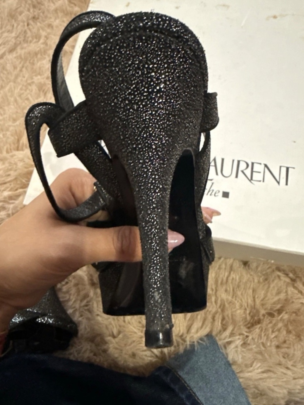 Saint Laurent tribute sandal 37 - Picture 4 of 11